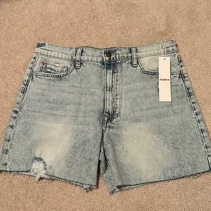 HUDSON Jean Shorts - Kass Verena High Rise Biker Short (Size 30)